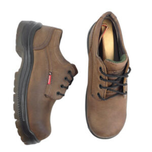RED WING King Steel Toe Safety Work Shoe Low Top Oxford Brown Leather Workwear